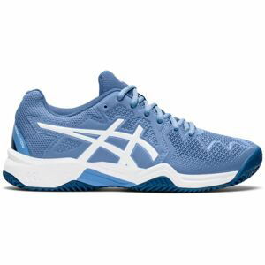 Asics GEL-RESOLUTION 8 CLAY GS Detská tenisová obuv, modrá, veľkosť 38