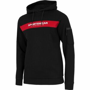 4F MEN'S SWEATSHIRT Pánska mikina, čierna, veľkosť L