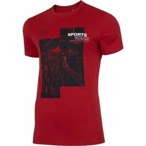 4F MENS T-SHIRT Pánske tričko, červená, veľkosť M