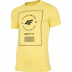 4F MEN'S T-SHIRT Pánske tričko, žltá, veľkosť XXL