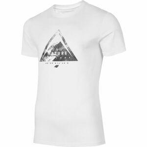 4F MEN'S T-SHIRT Pánske tričko, biela, veľkosť L