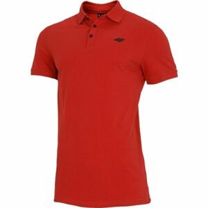 4F MEN'S T-SHIRT Pánske tričko polo, červená, veľkosť XXL