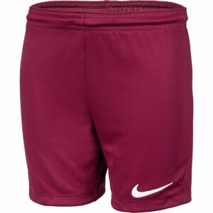 Nike DRI-FIT PARK 3 JR TQO Chlapčenské futbalové kraťasy, vínová, veľkosť S