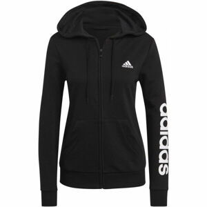 adidas LIN FT FZ HD WIN Dámska mikina, čierna, veľkosť S