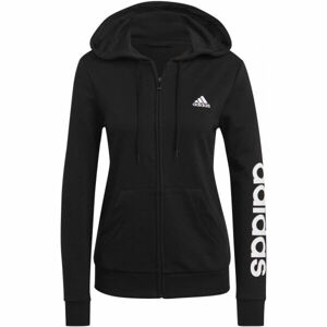 adidas LIN FT FZ HD WIN Dámska mikina, čierna, veľkosť XS