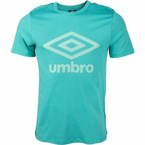 Umbro FW LARGE LOGO TEE Pánske tričko, zelená, veľkosť XXL