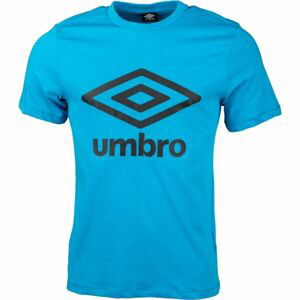 Umbro FW LARGE LOGO TEE Pánske tričko, modrá, veľkosť 2XL