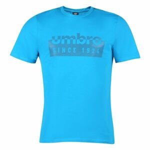 Umbro FW LINEAR BOX GRAPHIC TEE Pánske tričko, modrá, veľkosť XXL