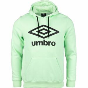 Umbro FW LARGE LOGO HOODY Pánska mikina, svetlo zelená, veľkosť M