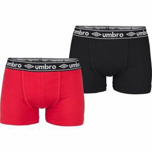 Umbro BOXER SHORT 2 PACK Pánske boxerky, čierna, veľkosť