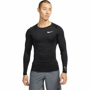 Nike NP DF TIGHT TOP LS M Pánske tričko s dlhým rukávom, čierna, veľkosť M