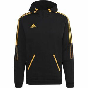 adidas TIRO HOODY WR Pánska mikina, čierna, veľkosť XL