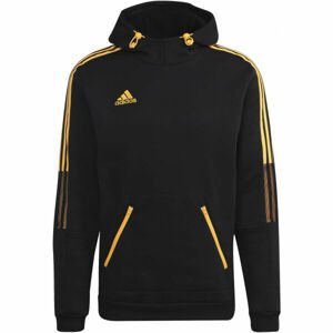 adidas TIRO HOODY WR Pánska mikina, čierna, veľkosť XS