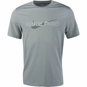 Nike DF TEE DB NK PRO M Pánske tréningové tričko, sivá, veľkosť XXL