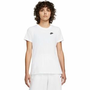 Nike NSW CLUB TEE W Dámske tričko, biela, veľkosť XS