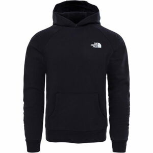 The North Face M RAGLAN REDBOX HOODIE Pánska mikina, čierna, veľkosť L