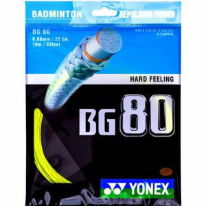 Yonex BG 80 Bedmintonový výplet, žltá, veľkosť