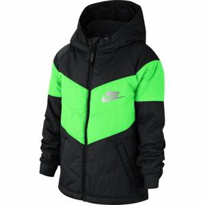 Nike NSW SYNTHETIC FILL JACKET U Detská zateplená bunda, čierna, veľkosť