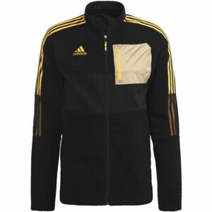 adidas TIRO JACKET WINTERIZED SHERPA Pánska futbalová bunda, čierna, veľkosť S