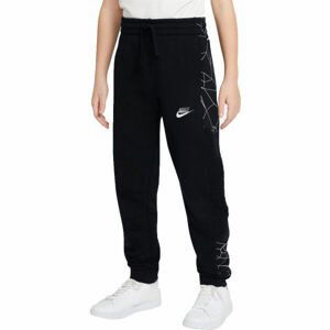 Nike NSW PANT CLUB AOP B Chlapčenské tepláky, čierna, veľkosť