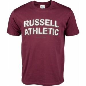 Russell Athletic SHADOW Pánske tričko, vínová, veľkosť L