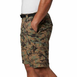 Columbia SILVER RIDGE™ PRINTED CARGO SHORT Pánske cargo kraťasy, béžová, veľkosť 34/12