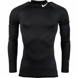 Nike NP DF TIGHT LS MOCK M Pánske tréningové tričko, čierna, veľkosť XXL