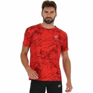 Lotto RUN FIT TEE Pánske bežecké tričko, červená, veľkosť 2xl