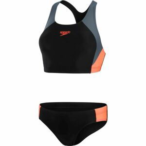 Speedo COLOURBLOCK SPLICE 2PC Dámske dvojdielne plavky, čierna, veľkosť