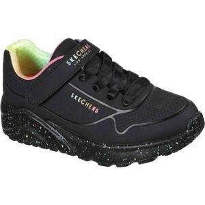 Skechers UNO LITE-RAINBOW SPECKS Dievčenská voľnočasová obuv, čierna, veľkosť 31