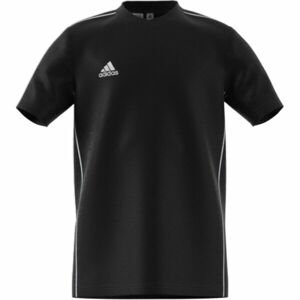 adidas CORE18 TEE Chlapčenské tričko, čierna, veľkosť 128