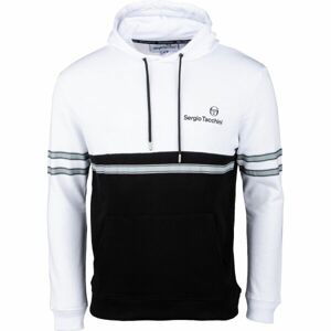 Sergio Tacchini ADELMO HOODIE Pánska mikina, biela, veľkosť S