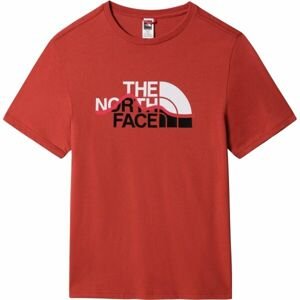 The North Face S/S MOUNT LINE TEE Pánske tričko, červená, veľkosť S