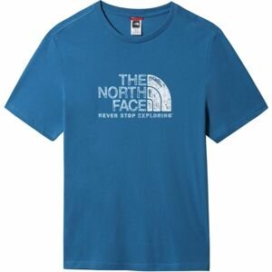 The North Face M S/S RUST 2 TEE Pánske tričko s krátkym rukávom, modrá, veľkosť XL