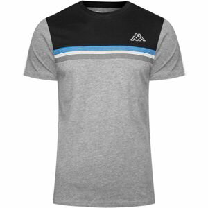 Kappa LOGO IVERPOOL Pánske tričko, sivá,čierna,modrá, veľkosť