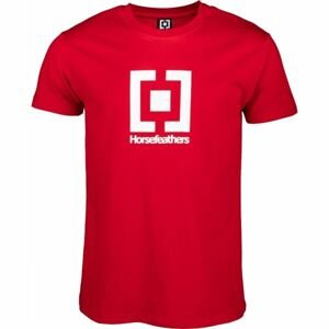 Horsefeathers BASE T-SHIRT Pánske tričko, červená, veľkosť XXL