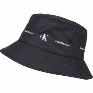 Calvin Klein STRIPE LOGO BUCKET HAT Unisex klobúk, čierna, veľkosť UNI