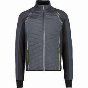 CMP MAN JACKET Pánska hybridná bunda, strieborná, veľkosť 54