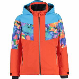 CMP KID GIRL JACKET FIX HOOD  128 - Dievčenská lyžiarska bunda