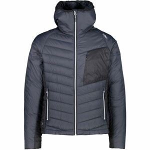 CMP MAN HYBRID JACKET FIX HOOD Pánska hybridná bunda, čierna, veľkosť 52