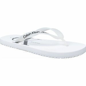 Calvin Klein BEACH SANDAL MONOGRAM TPU Dámske žabky, biela, veľkosť 37