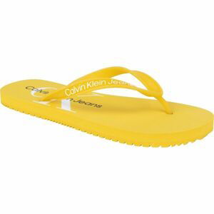 Calvin Klein BEACH SANDAL MONOGRAM TPU Dámske žabky, žltá, veľkosť 36