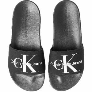 Calvin Klein SLIDE MONOGRAM CO Dámske šľapky, čierna, veľkosť