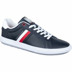 Tommy Hilfiger ESSENTIAL LEATHER CUPSOLE Pánska voľnočasová obuv, tmavo modrá, veľkosť 44