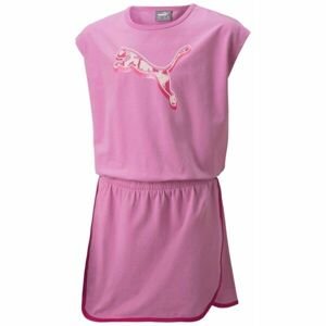 Puma ALPHA DRESS G Dievčenské šaty, ružová, veľkosť 140