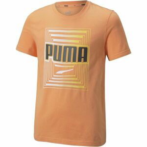 Puma ALPHA GRAPHIC TEE Detské tričko, oranžová, veľkosť