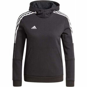 adidas TIRO21 SWEAT HOODY Pánska mikina, čierna, veľkosť 140