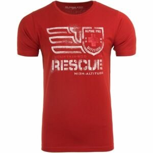 ALPINE PRO RUTLAND Pánske tričko, červená, veľkosť M