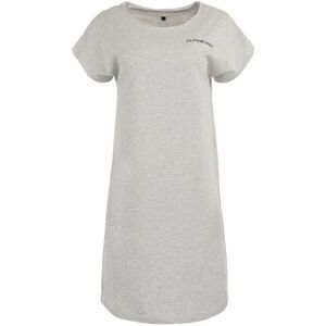 ALPINE PRO EDGERLA Dámske šaty, sivá, veľkosť S