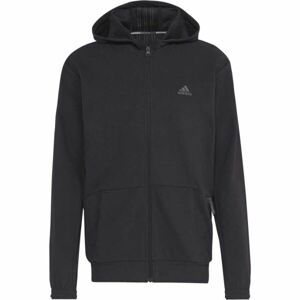 adidas YO FZ HOOD Pánska mikina, čierna, veľkosť M